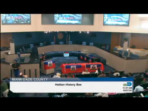 Commissioner Marlene Bastien highlights community leaders Georgia Paul and Jean Mapou