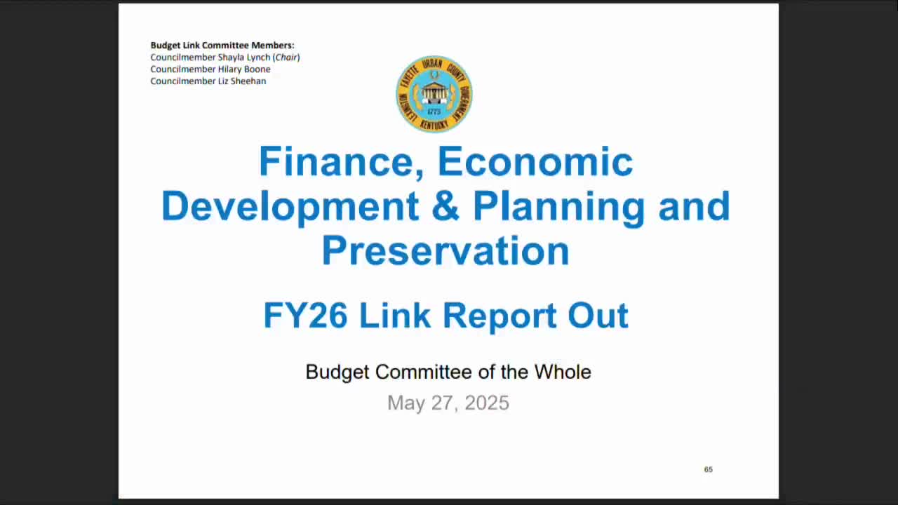 Lexington Council reviews FY26 budget including new accounting position and children’s museum funding