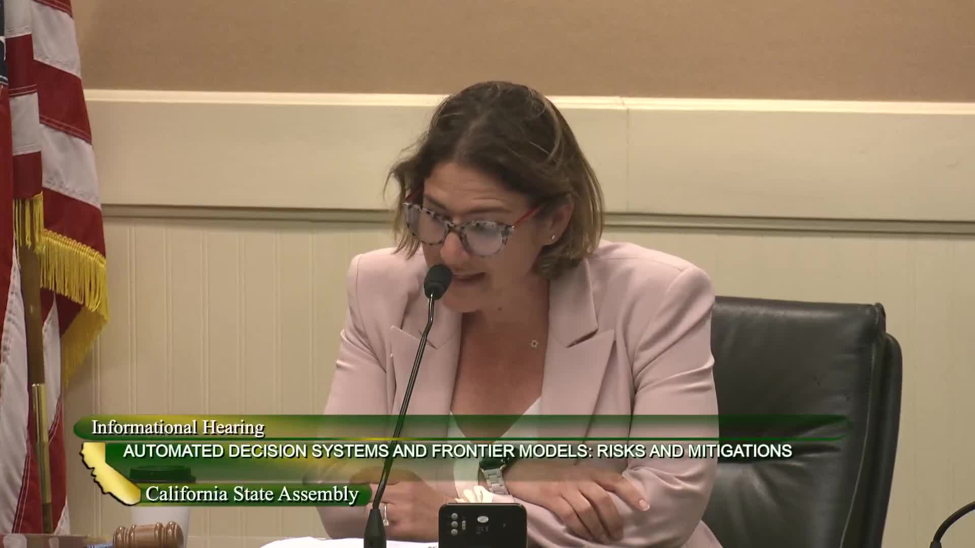 California legislators discuss regulation of AI's impact on decision-making systems and safety