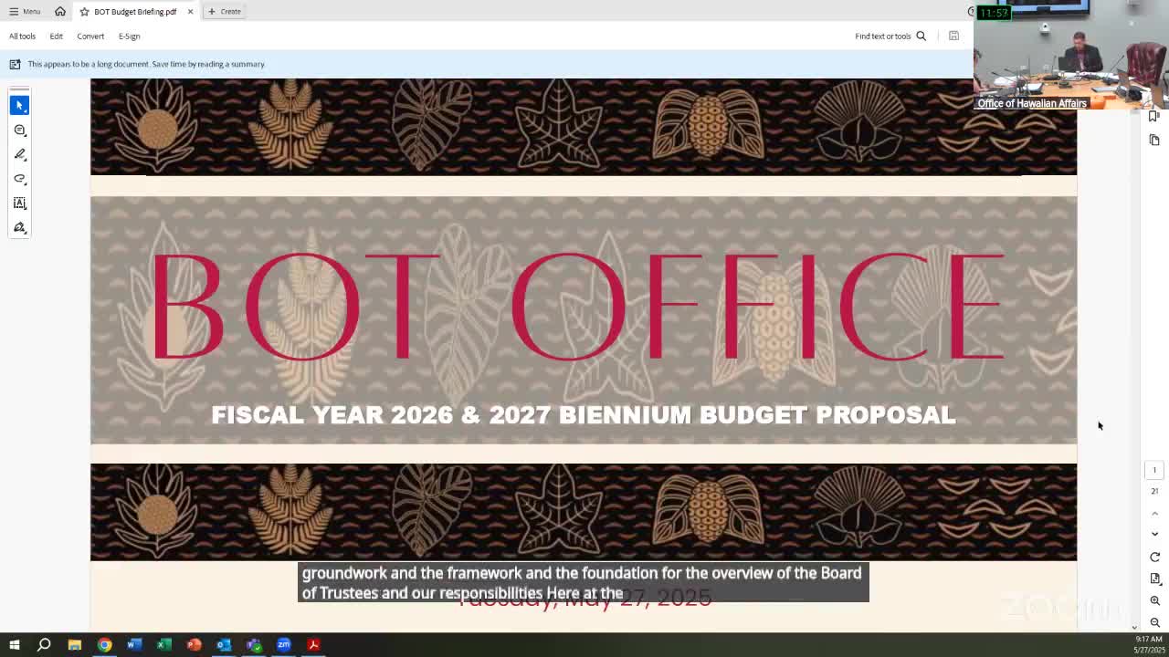 OHA Board of Trustees plans community meeting and site visit in Maui