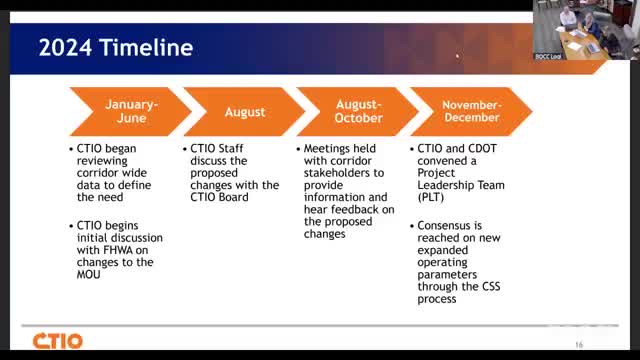 CTIO proposes flexible operating hours to adapt to changing traffic patterns
