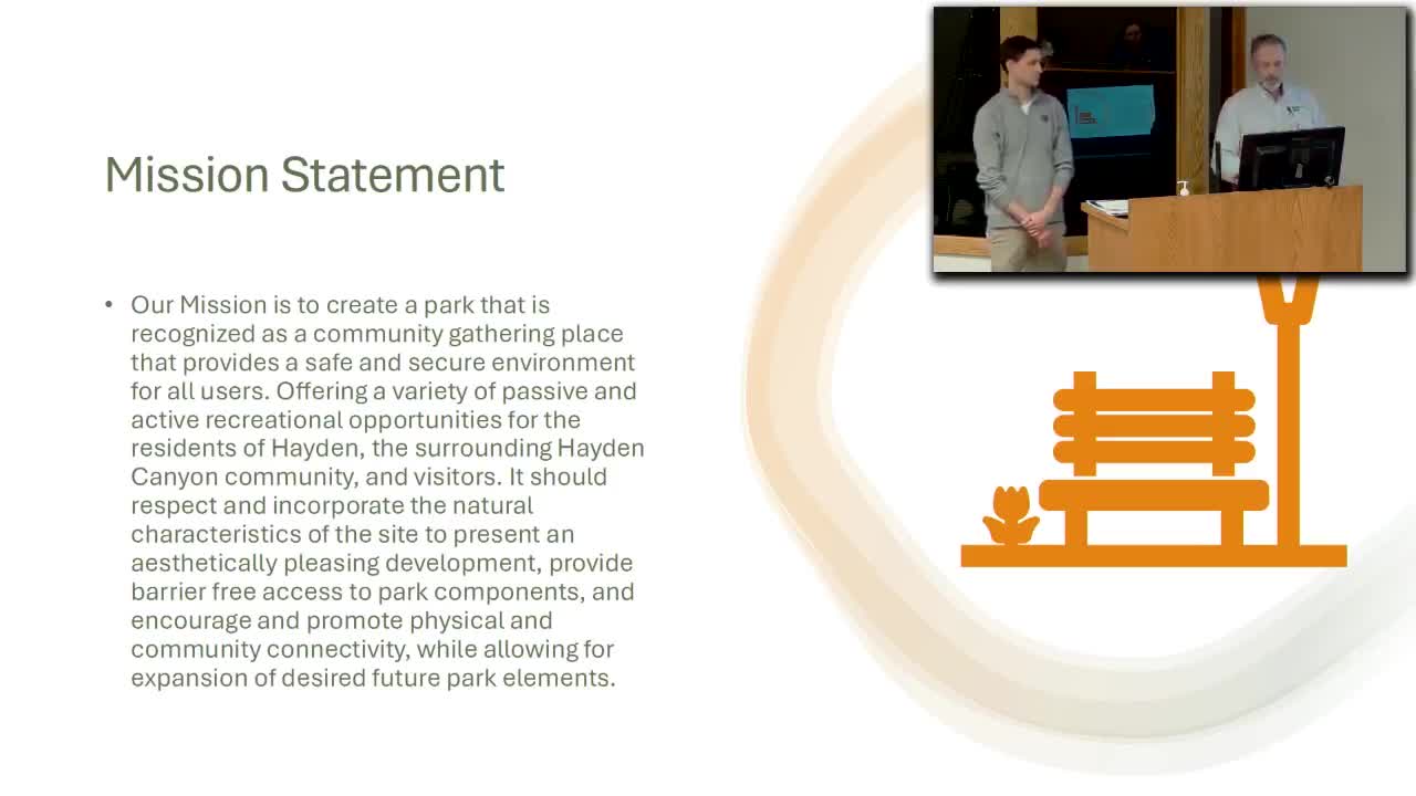 Hayden Park Master Plan emphasizes community engagement and diverse recreational facilities