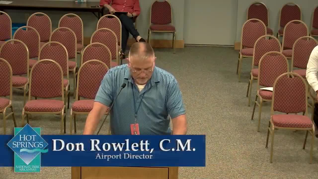 Hot Springs council approves airport grant and building demolition resolution