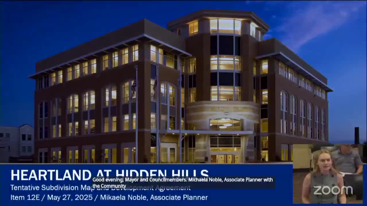 City Council approves Heartland At Hidden Hills subdivision and development agreement
