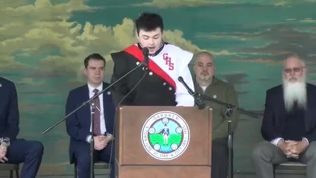 Nolan Buck advocates for veterans at Memorial Day ceremony