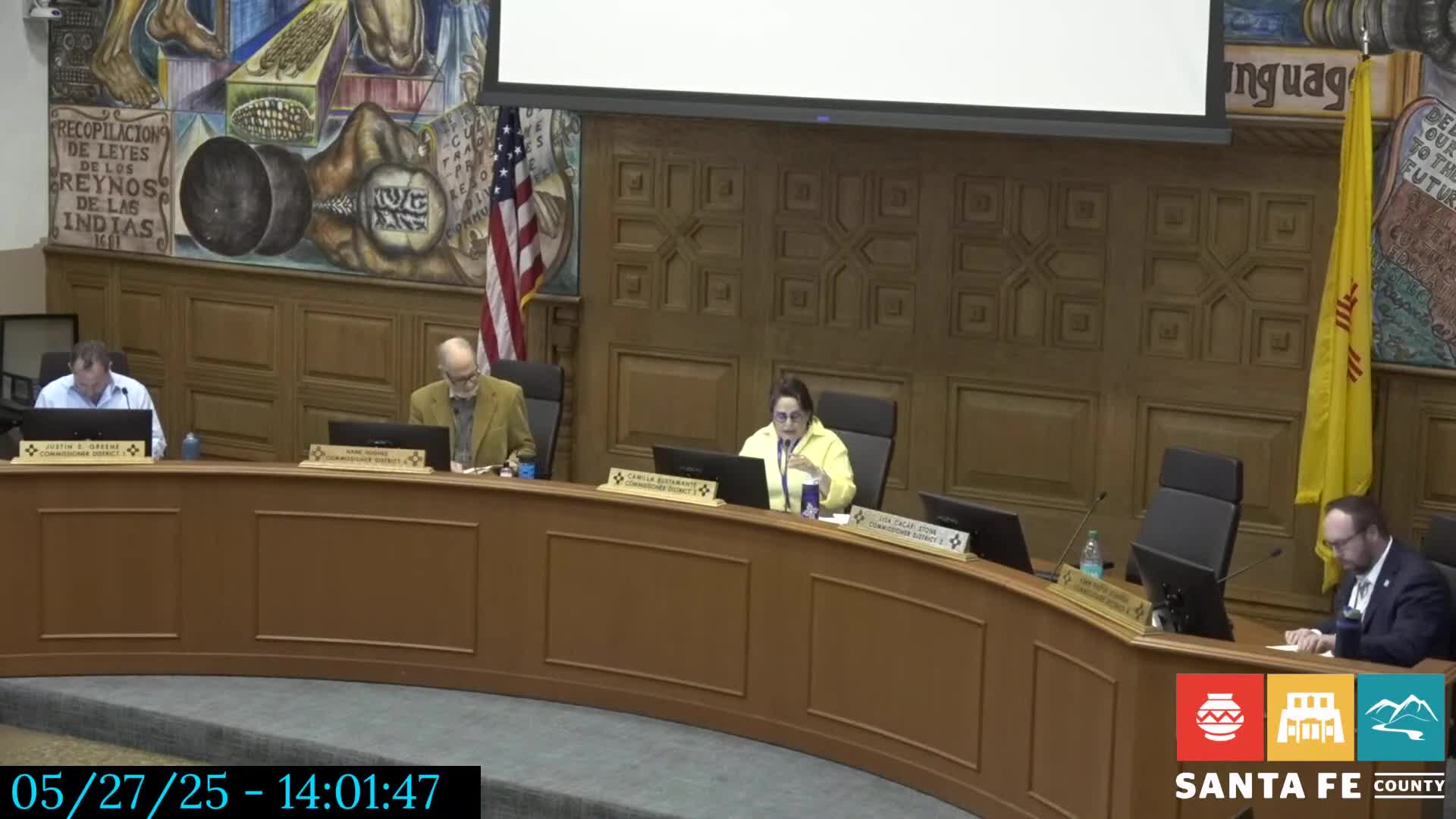 Santa Fe County Commissioners recognize staff milestones and approve new health committee member
