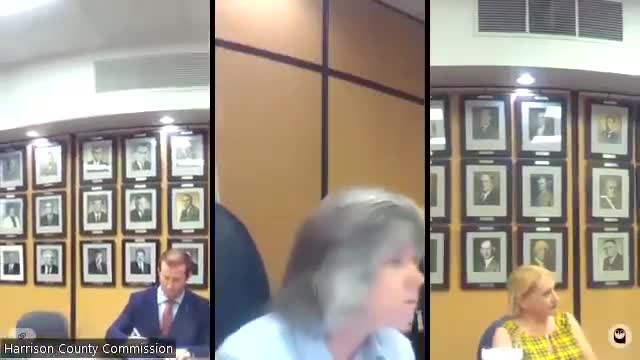 Commissioner Henkel leads public prayer at community meeting