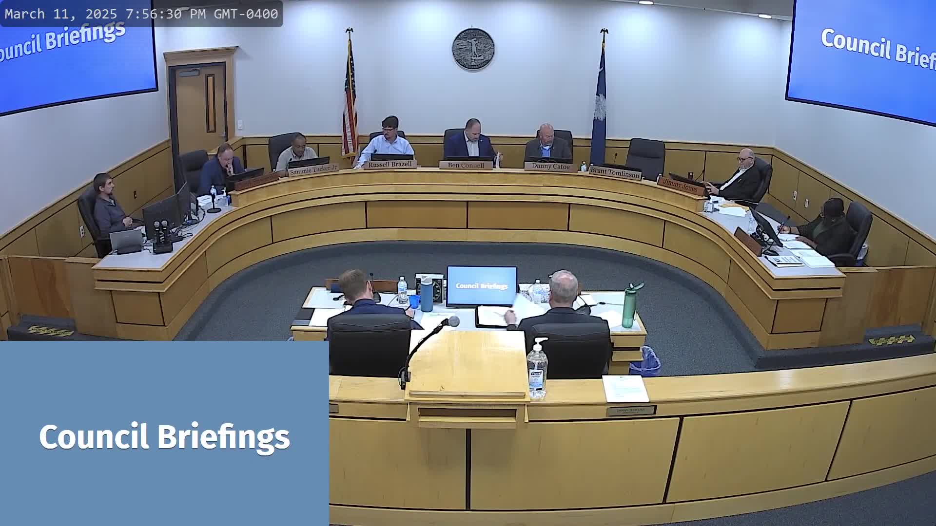 Council members express condolences for Elaine Haney Hardis and announce upcoming town hall