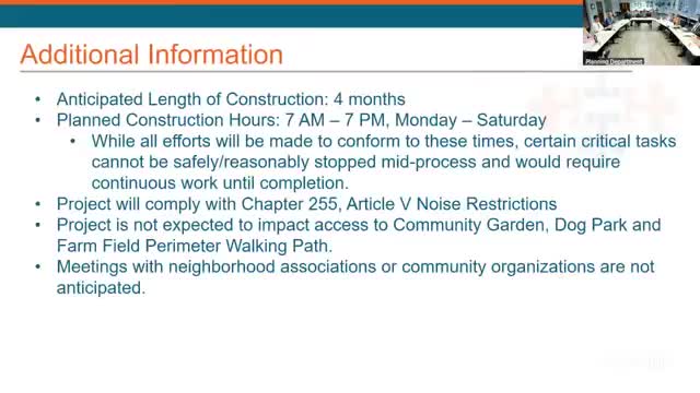 Albany Construction Project Review addresses noise and access concerns for Miller Mill Road