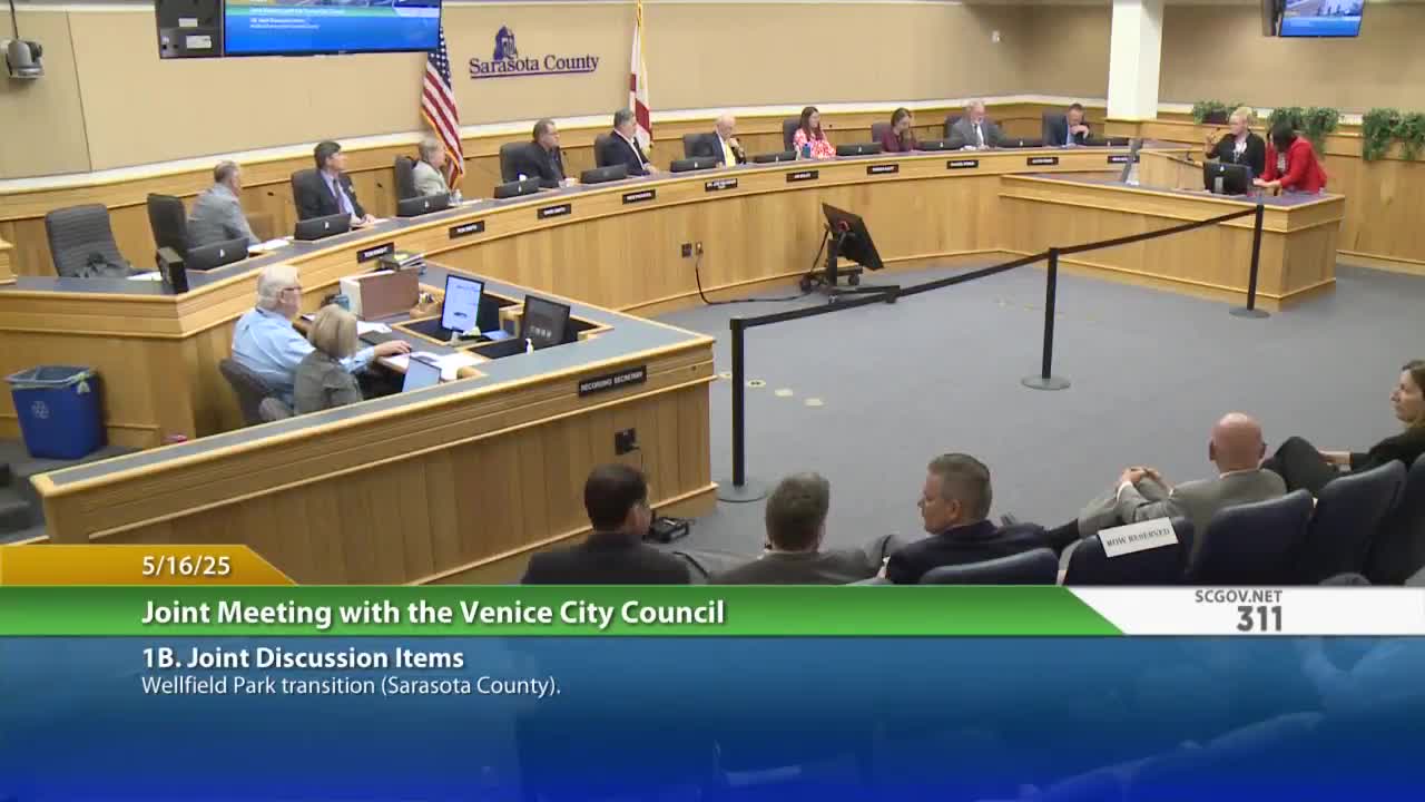 Sarasota County and Venice outline Wellfield Park conveyance, $40 million redevelopment plan and phased timeline