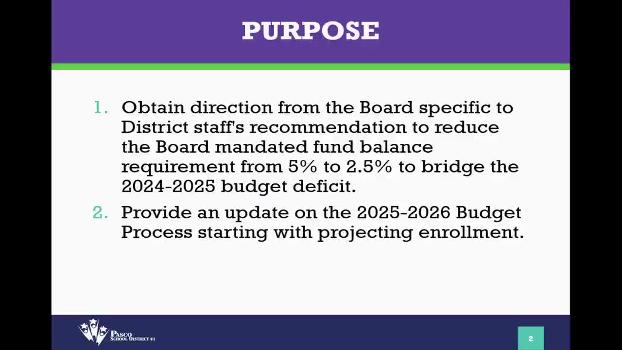 Pasco School Board votes to lower fund balance requirement to address budget deficit