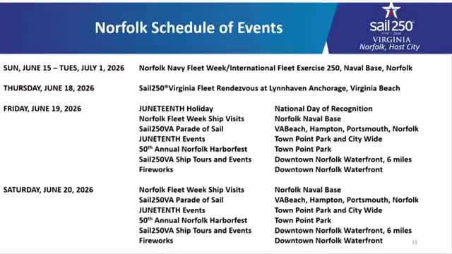 Norfolk hosts Fleet Week and Juneteenth celebrations featuring international ship tours