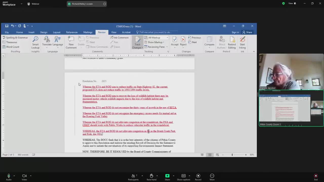 Toni Kronberg critiques Aspen's preferred alternative review ahead of public comment