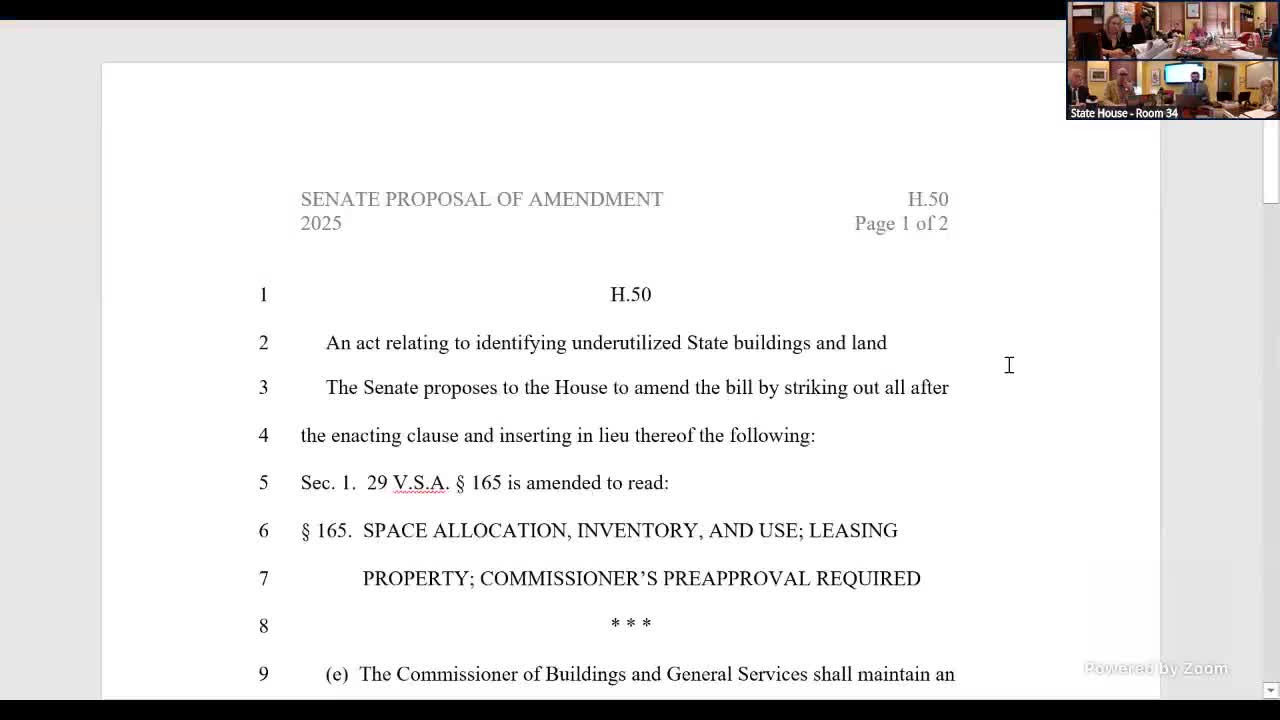 House committee delays action on H.50 amendment after debate over ‘space book’ inventory of state-owned and leased property