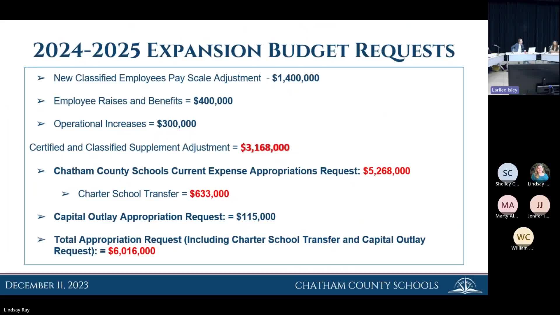 Chatham County discussions focus on education funding and health care collaboration