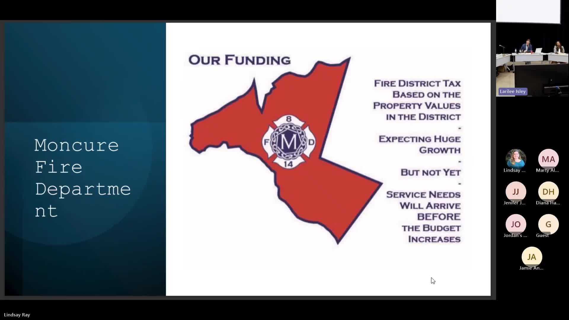 Moncure Fire Chief seeks funding for local training center from Mountain Care Coal Ash Fund