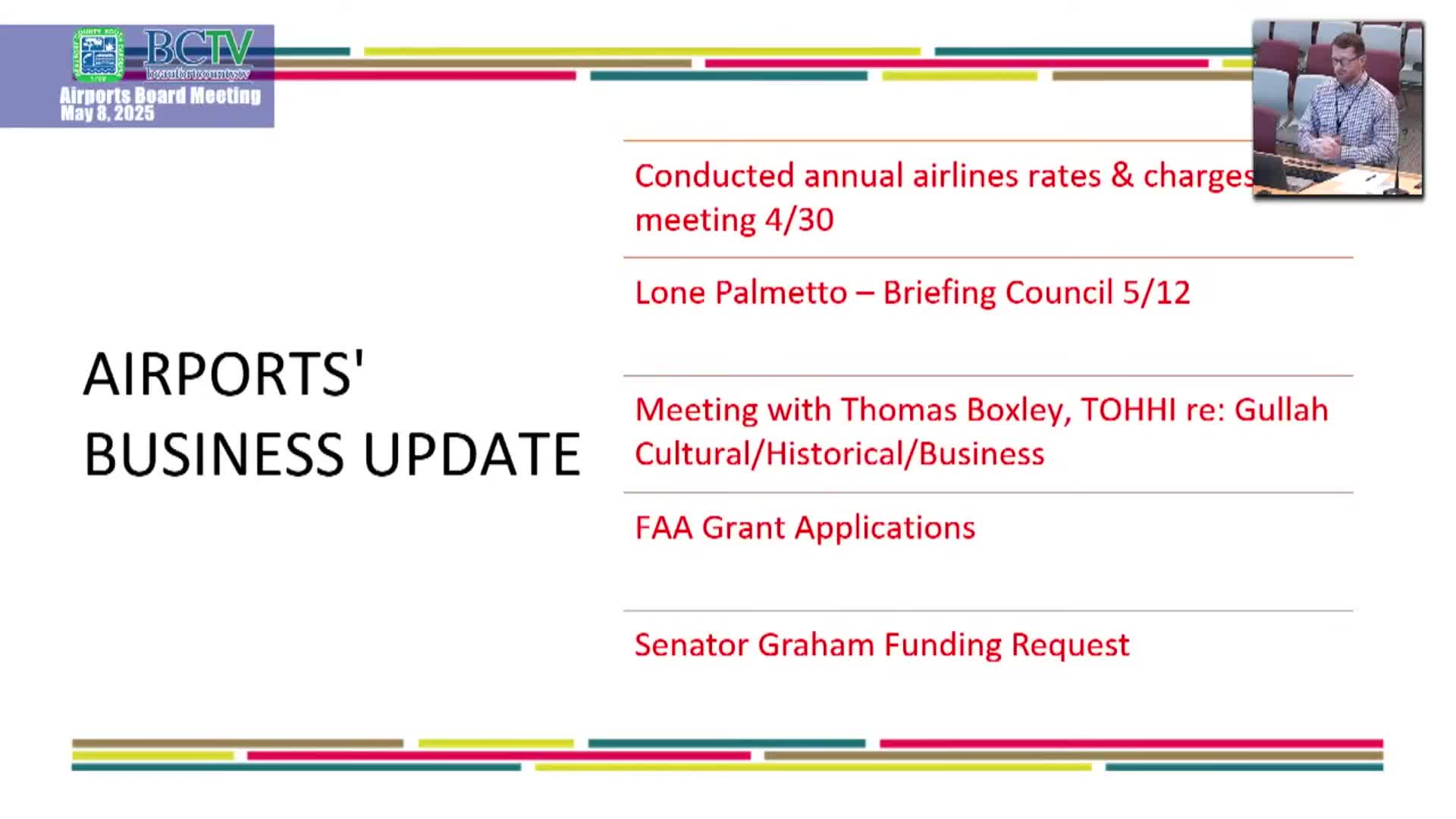 Board hears ongoing proposal for 'Loan Palmetto' FBO site; FAA requires airport ownership, wetlands and property assembly remain hurdles