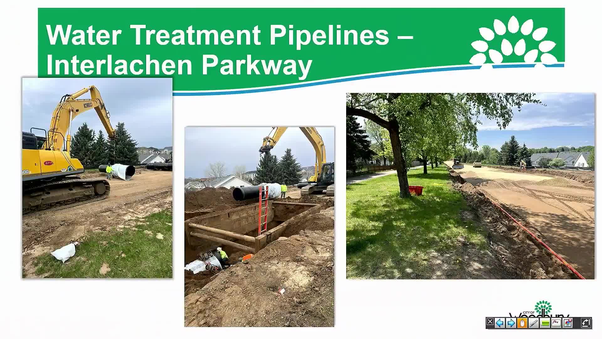 Major water-pipeline and road projects in Woodbury will keep detours and closures in place through 2025