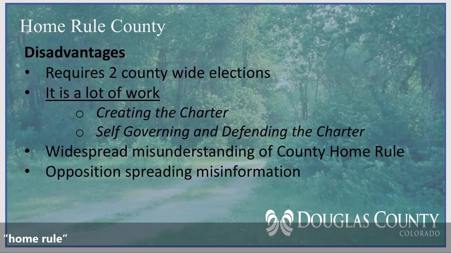 Douglas County sets June 24 for Home Rule Charter Commission election