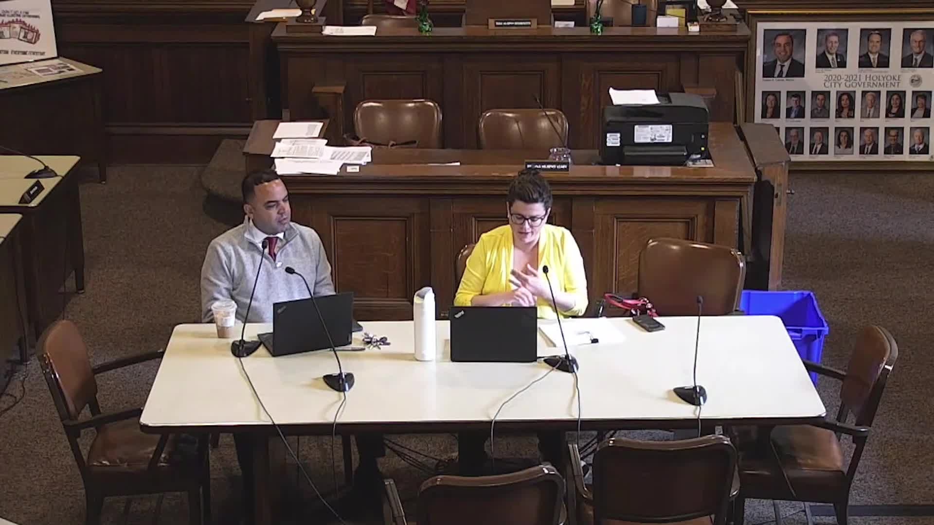 TJ Plant presents Holyoke's multiyear financial plan to city council