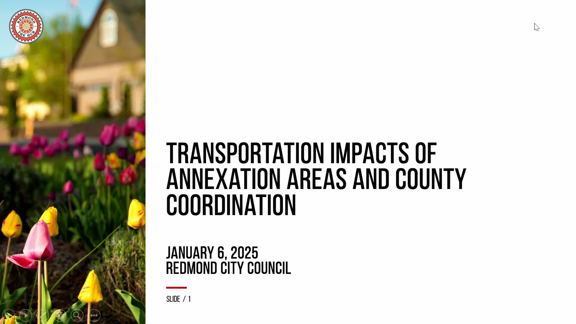 Redmond staff outline transportation review, funding and county coordination for annexations