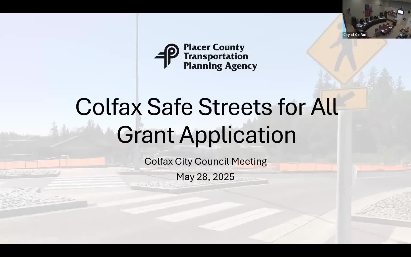 Colfax Council re-applies for $120K Safe Streets grant to improve traffic safety