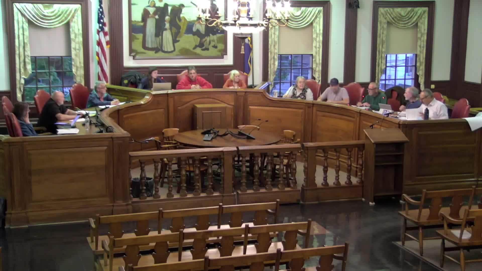 Nicholas Owen presents tree restoration plan to Stratford Planning Commission