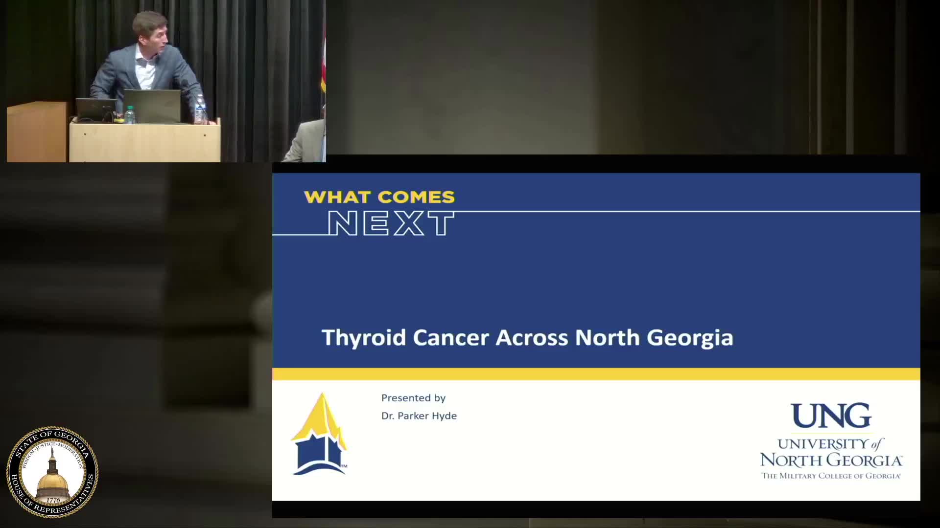 Dr. Parker Hyde highlights thyroid cancer concerns at Georgia House committee meeting