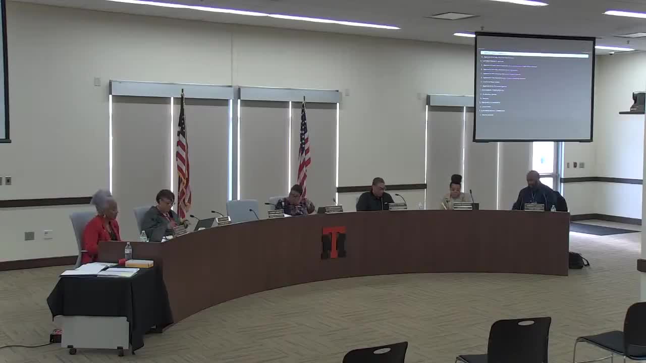 Board approves public notice to reemploy retired high school principal and passes consent and personnel agendas