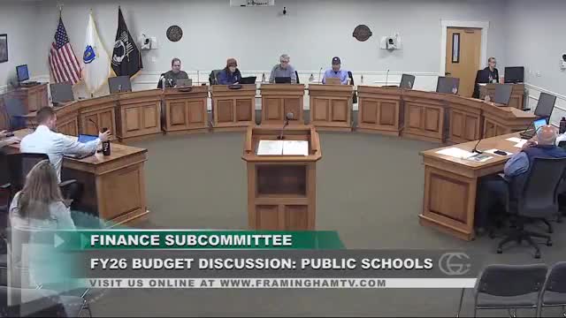 Framingham schools present $184.5 million FY26 request; $1.4 million gap with mayor’s proposal