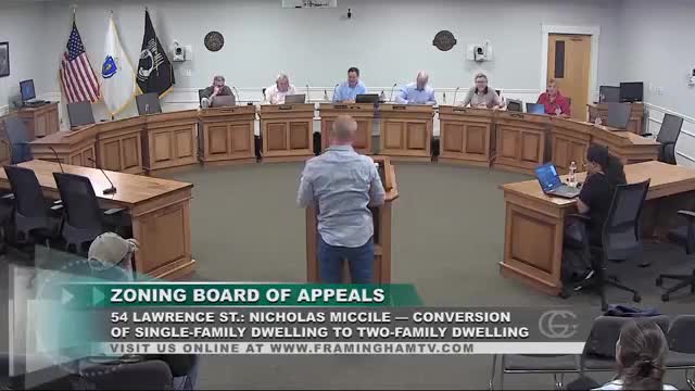 Applicant withdraws 54 Lawrence Street conversion request after ZBA cites footnote 8 prohibition