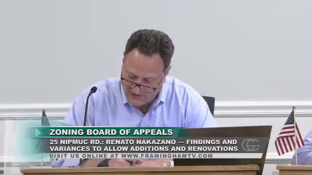 ZBA approves renovation and vertical extension at 25 Nipmuck Road