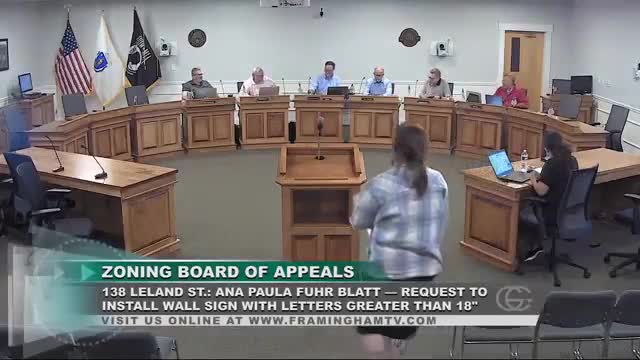 Tattoo shop granted larger parking-lot sign at 138 Leland Street