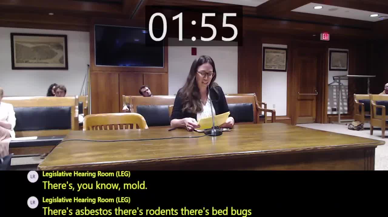 Massachusetts advocates push for tenant protections and housing reform at legislative hearing