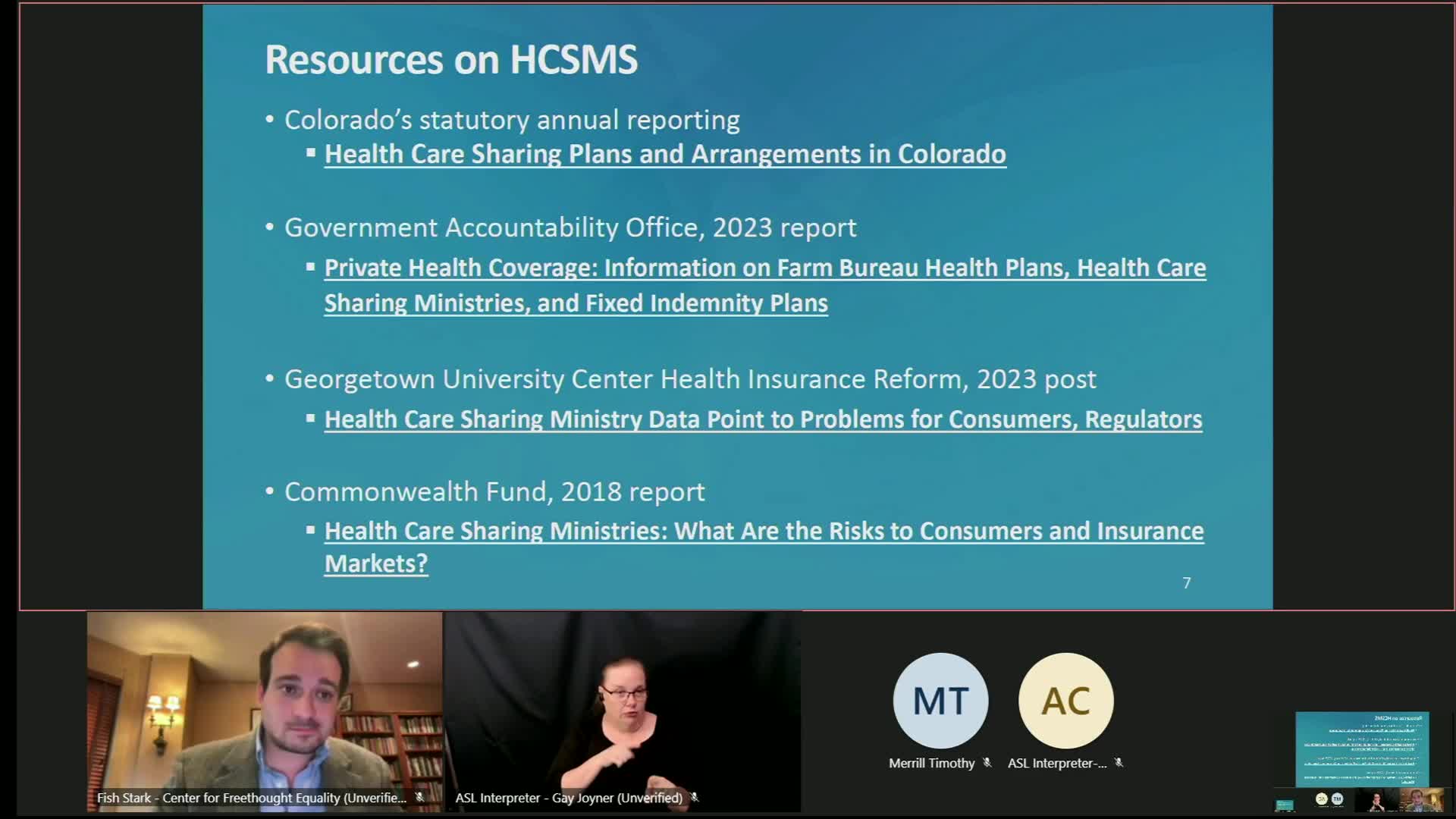 Oregon Consumer Justice advocates for regulation of healthcare sharing ministries