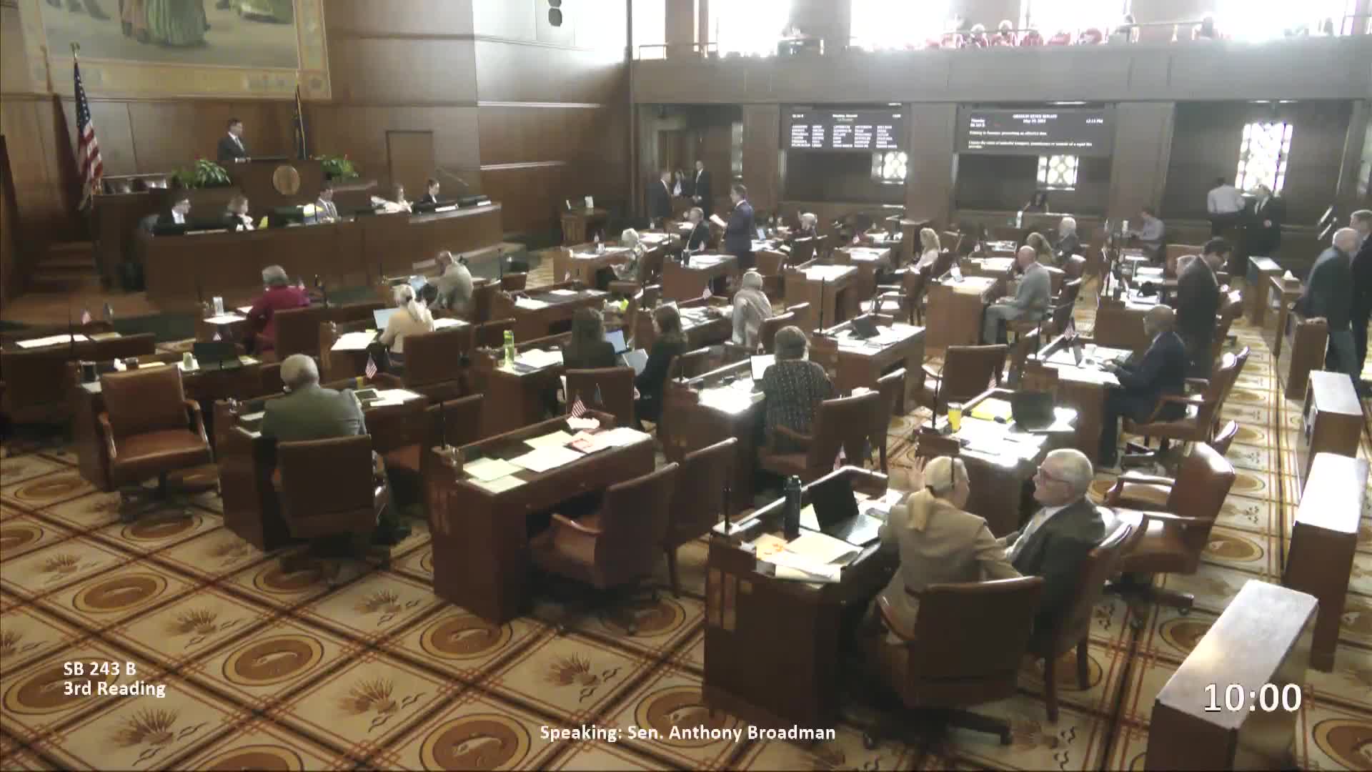 Oregon Senate Debates Bill 243 to Regulate Firearms in Public Buildings