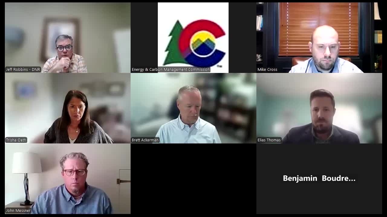 Energy and Carbon Management Commission adjourns due to absent counsel Louis Prescott