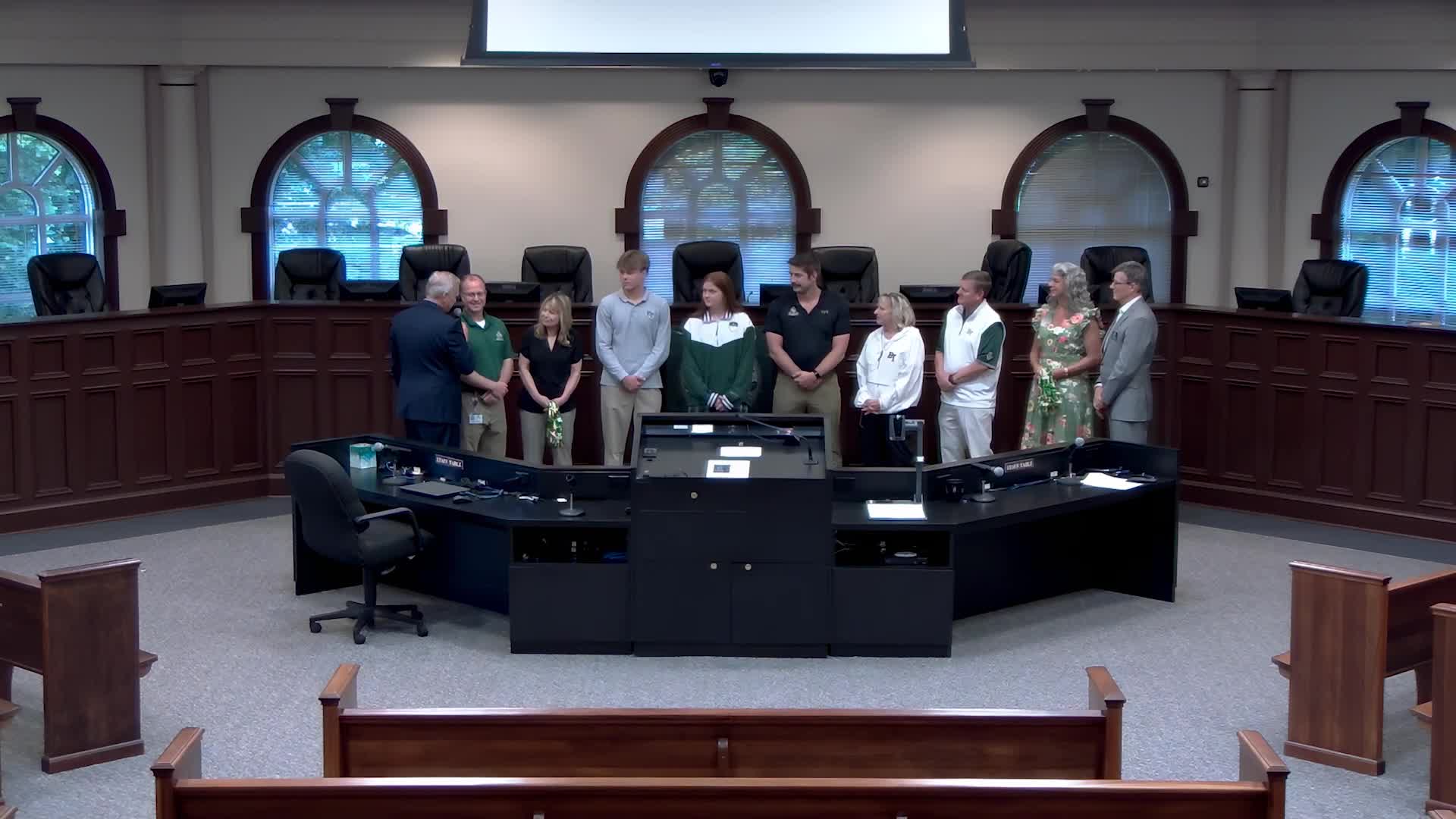 Roswell High School girls soccer team celebrates state championship victory