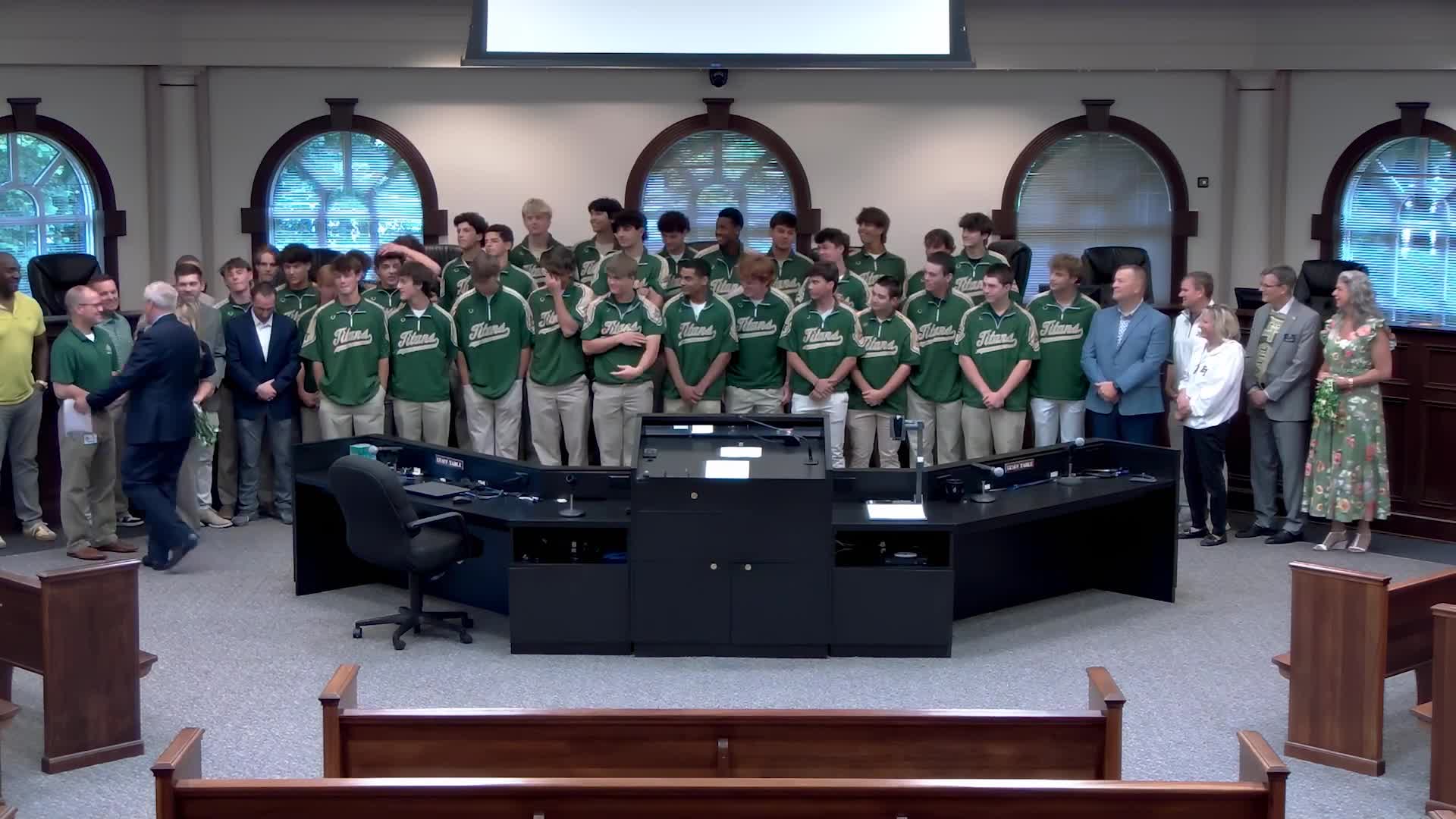 Blessed Trinity celebrates state championships in baseball, soccer, and swimming
