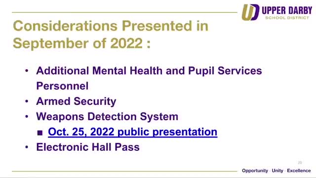 District explores weapons detection system following safety concerns and proactive measures