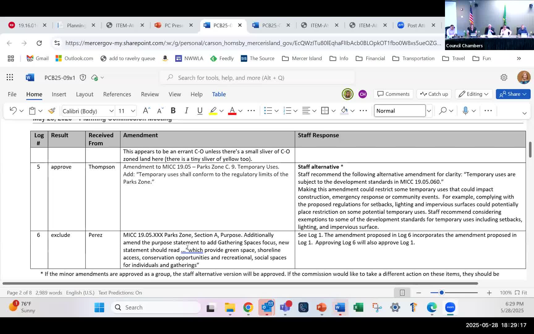 Commissioners approve social gathering spaces in parks and recreation plan