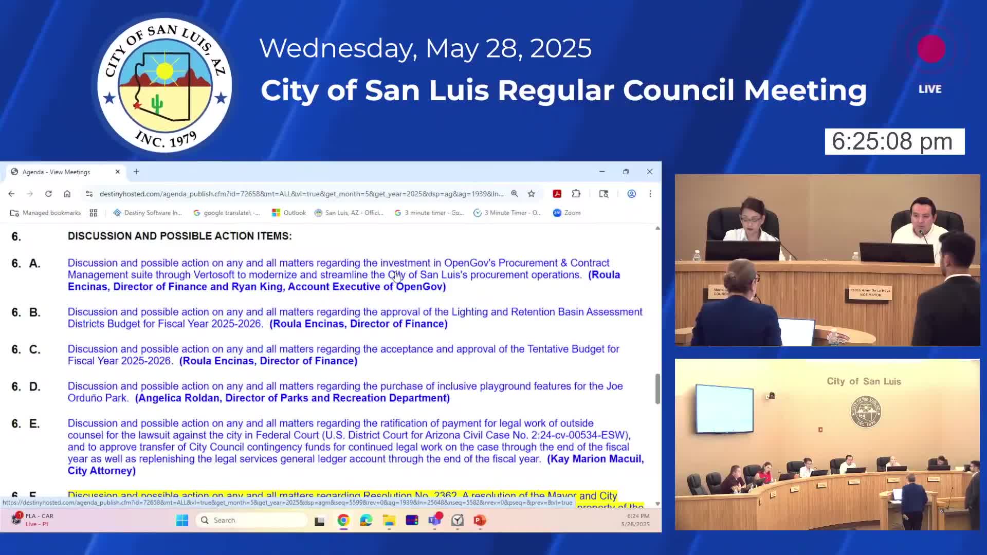 San Luis council approves purchase of OpenGov procurement and contract management software