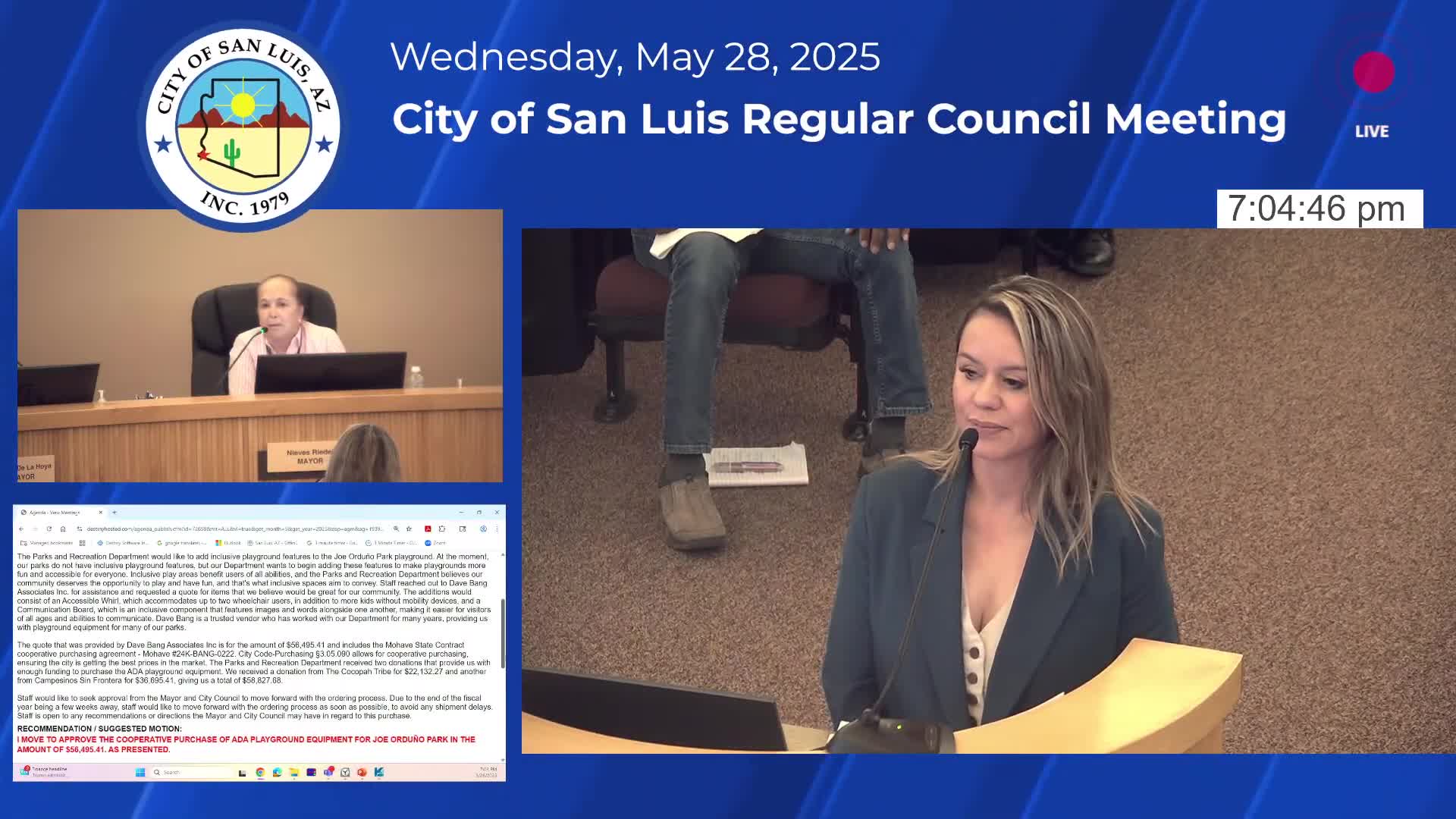 City Council approves $56K for EDA Playground Equipment at George Park