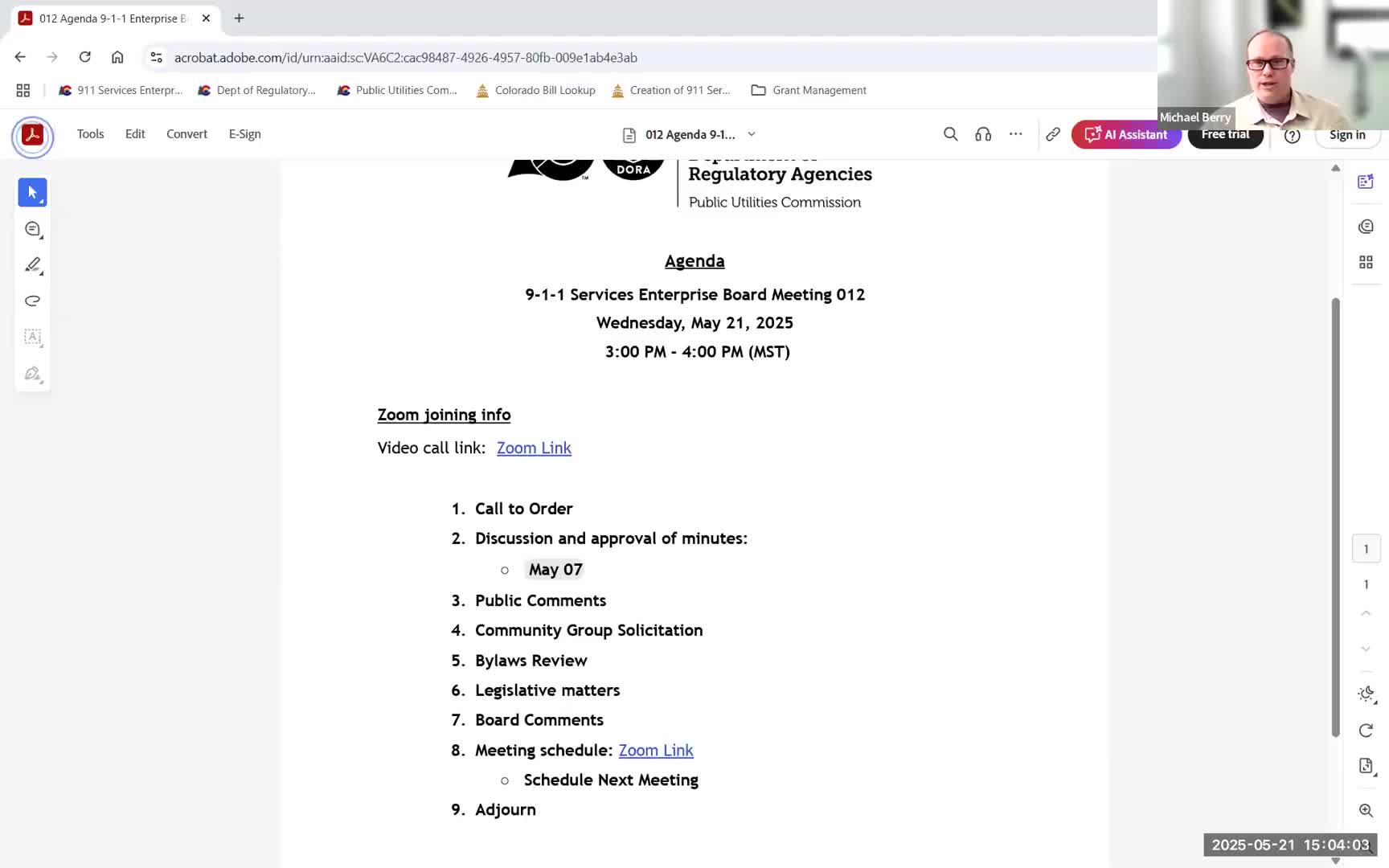 9-1-1 services enterprise board sets June 16 outreach deadline, discusses bylaws and possible resource‑center funding