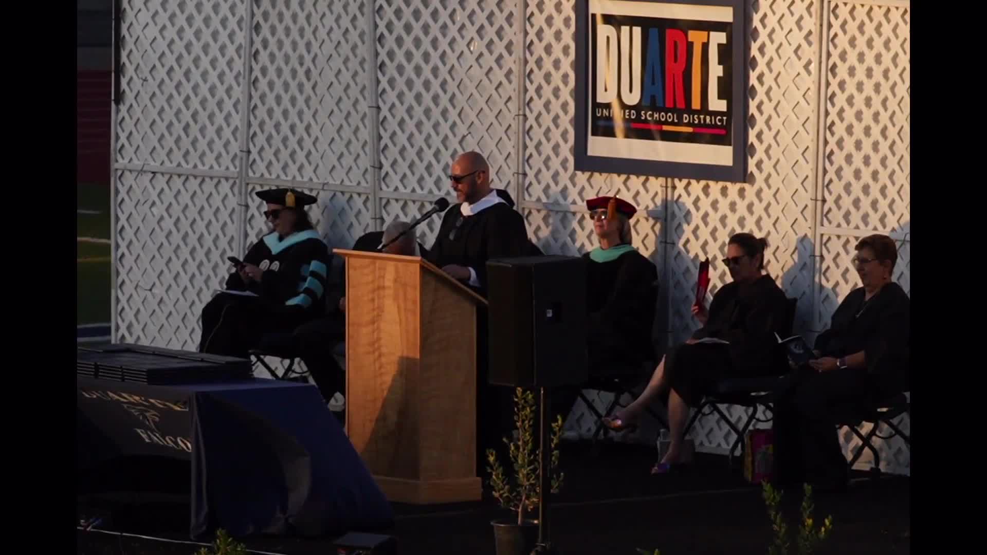 ASB President Priscilla Navarrete addresses class of 2025 at graduation ceremony