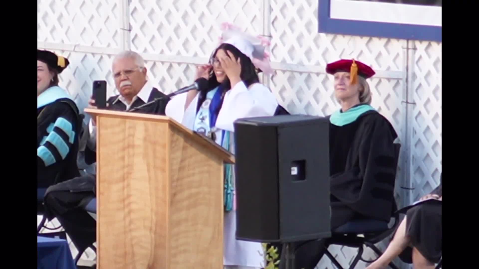 Priscilla encourages Class of 2025 to conquer fear at graduation ceremony