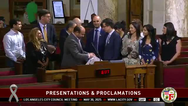 Los Angeles City Council honors researchers for brain tumor awareness and support