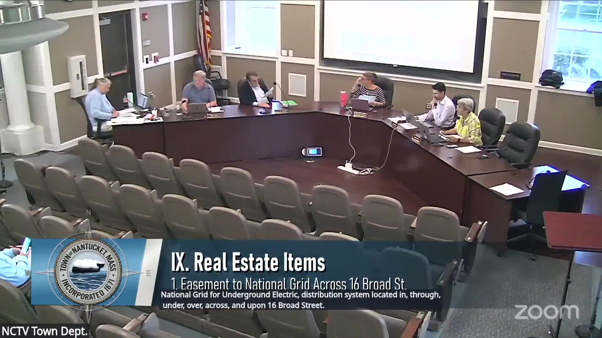 Select Board approves easements to Nantucket Electric for underground distribution work