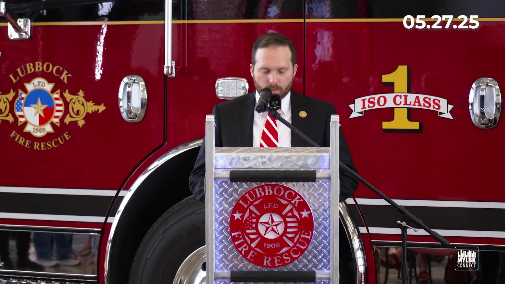 Lubbock Fire Station 20 dedicated to fallen Lieutenant Eric Hill