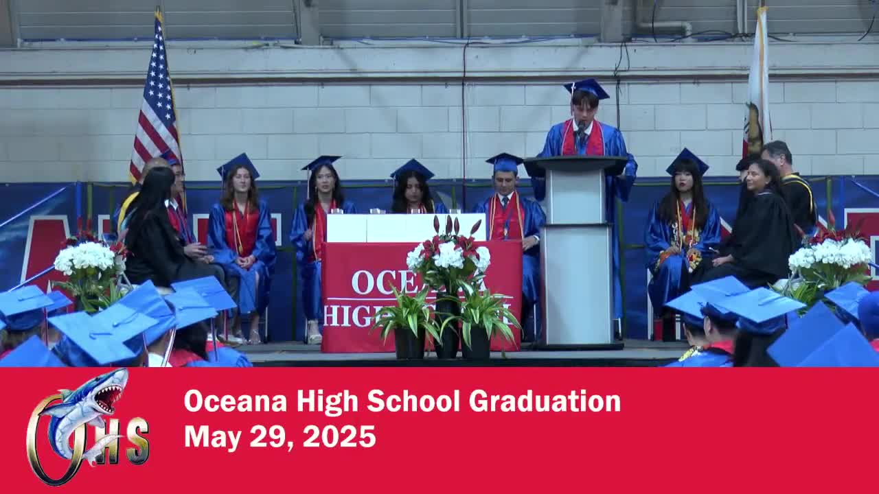 Oceana High School celebrates Class of 2025 with student poem debut